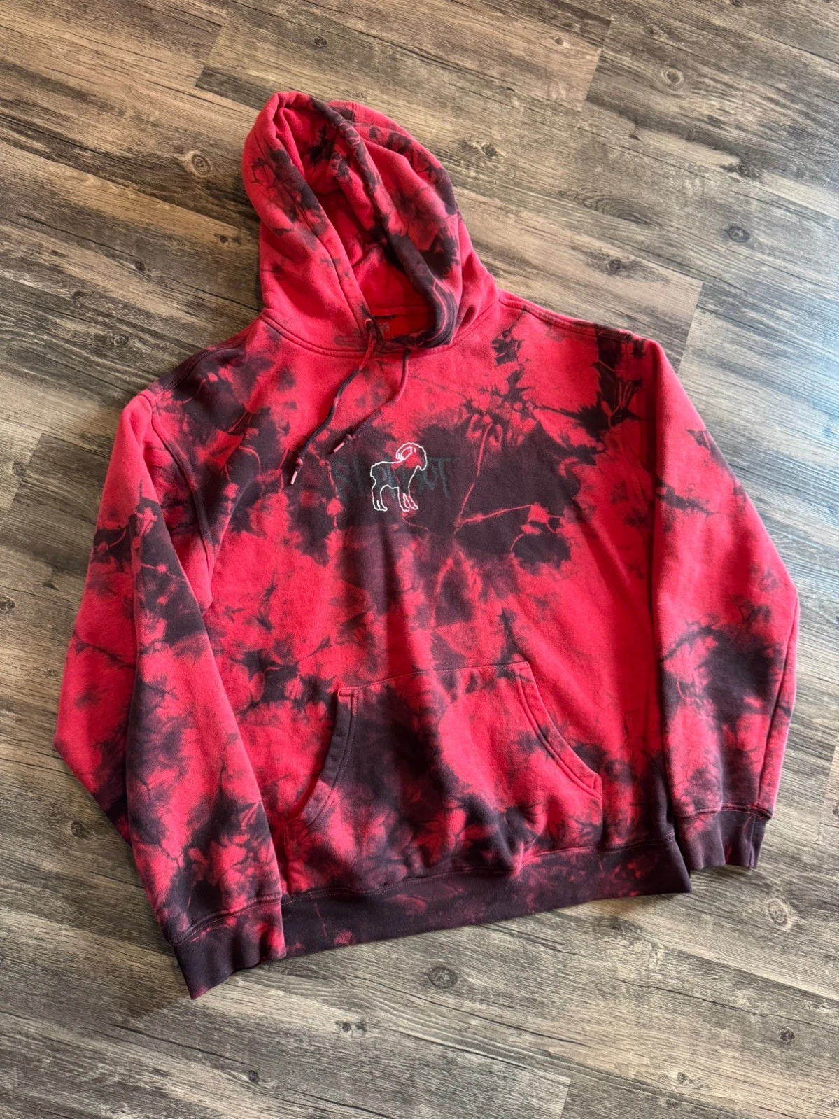 Slipknot x Brooklyn Projects Hoodie Tie Dye Graphic Band Goat Sweatshirt Mens L