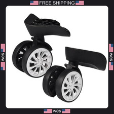 Luggage wheel replacement set for suitcases and travel trunks