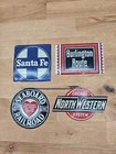 Lot of Vintage 1950’s Railroad Post Cereal Tin Sign Train Metal