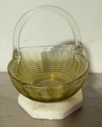 Vintage Small Glass Basket  — photo 2