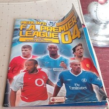 Merlin F.A. Premier League 04 Official Sticker Album Incomplete Autograph Ed