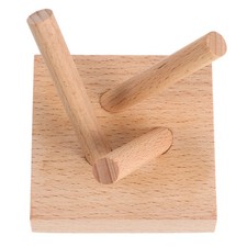Softball Display Stand: Wooden Baseball Holder - Easel for Display Crystal Ball