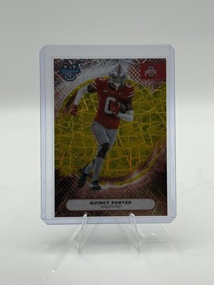 2025 Bowman Best University Quincy Porter Yellow Lazer Refractor /250 #65
