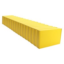 10.5x6.3x2 Inch Corrugated Cardboard Shipping Packaging Boxes Yellow Mailer