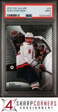 2021 UPPER DECK ALLURE #43 ALEX OVECHKIN POP 2 PSA 9