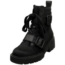 UGG Zorrah Calf Hair Womens Ankle Boots in Black