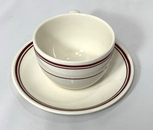 La Brasserie Du Square Comptoir De Famille Cup & Saucer PERFECT - Picture 8 of 9