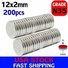 200X Powerful Disc Neodymium Magnets Adhesive Backing Rare-Earth 20 x 3mm Magnet