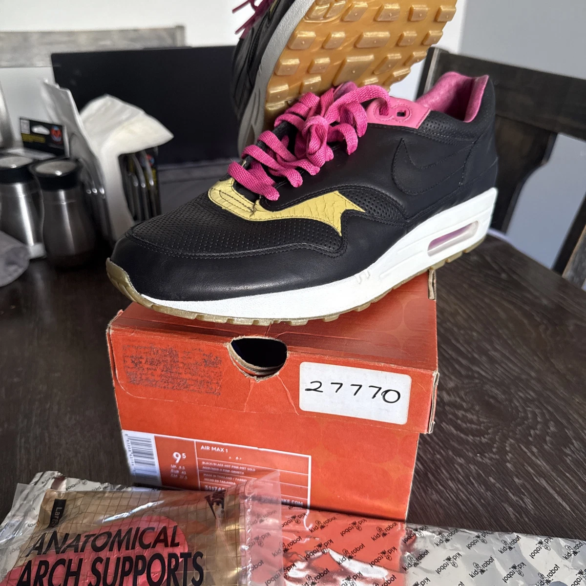 Kid Robot x Nike Air Max 1 Black for Sale | Authenticity