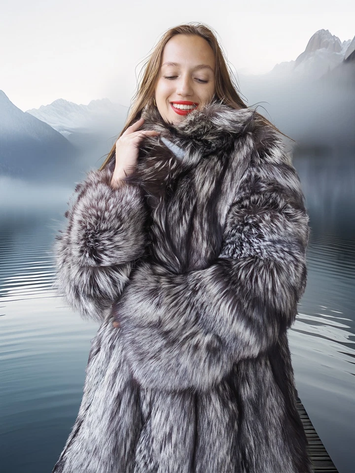 Alpine Siren - Silver Fox 长夹克婴儿推车长度快速发货 — 第 4/4 张图片