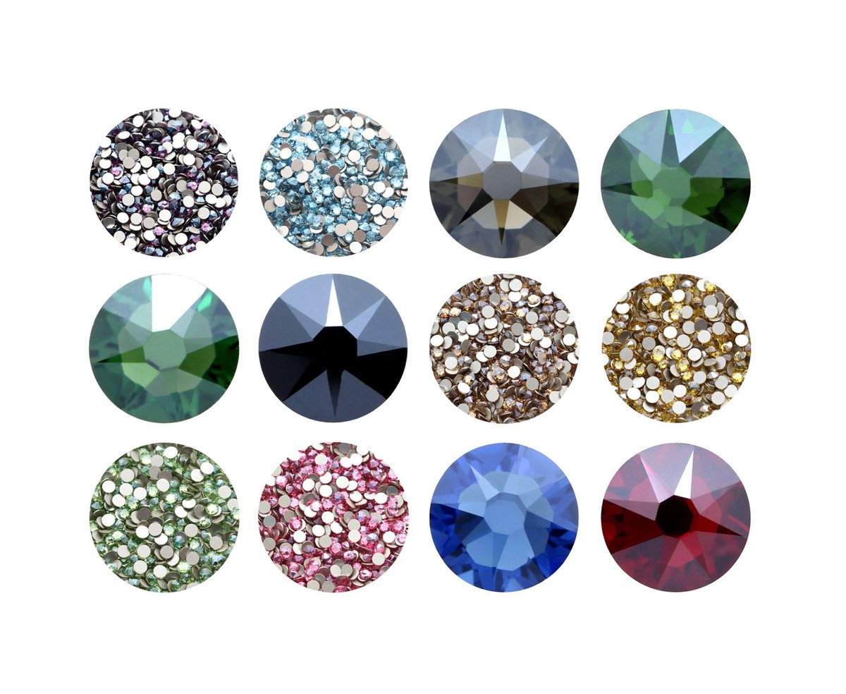 Swarovski Crystals 2088 XIRIUS Rose Flat Back Rhinestones - Nail