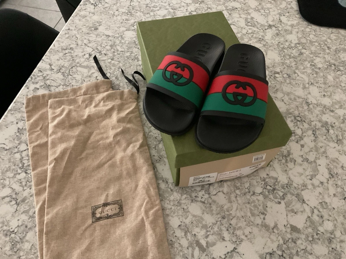 GUCCI 18SS STLIPE TAPE LOGO SANDALS サンダル Gucci logo-stripe