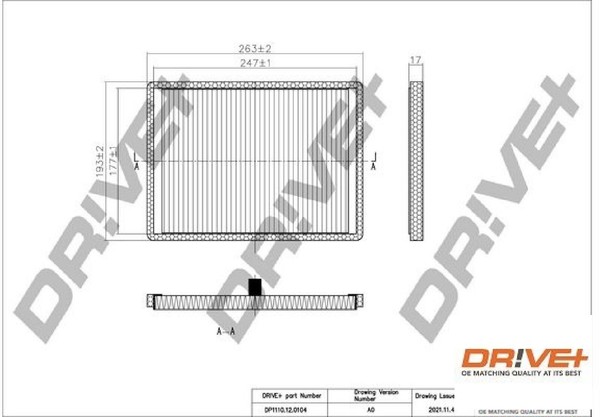 Dr!ve+ DP1110.12.0104 Filter FüR Innenraumluft Innenraumfilter Filter-image