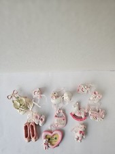 Baby's First Christmas Ornaments 13 Piece Christmas Holiday Collectable Rare Lot