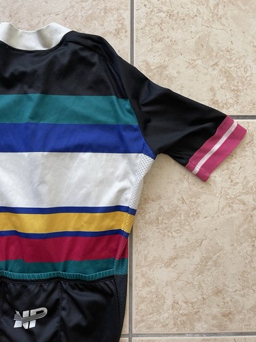 Heavy Pedal Men's Short Sleeve Full Zip Cycling Small Jersey Shirt Bike USA Tee - Picture 11 of 15