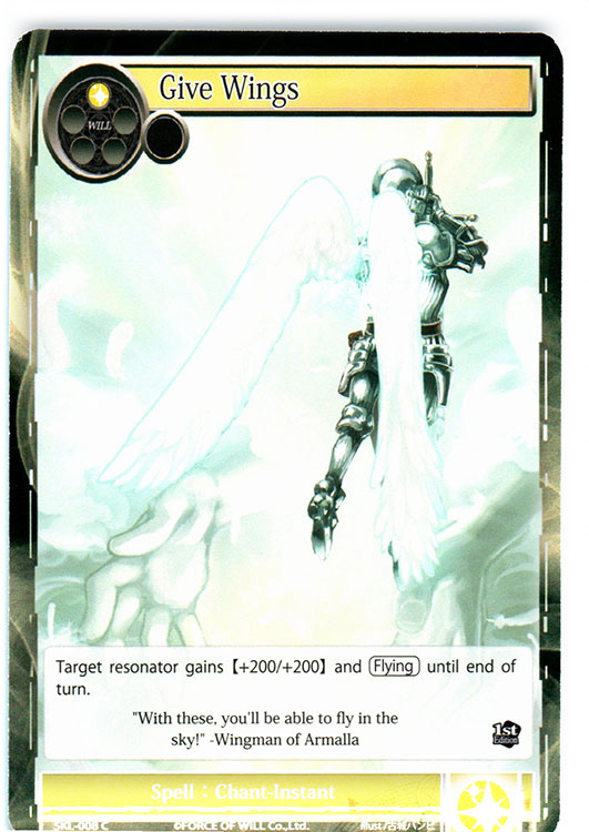 Give Wings x4 SKL-008 Force of Will SKL 1st | eBay