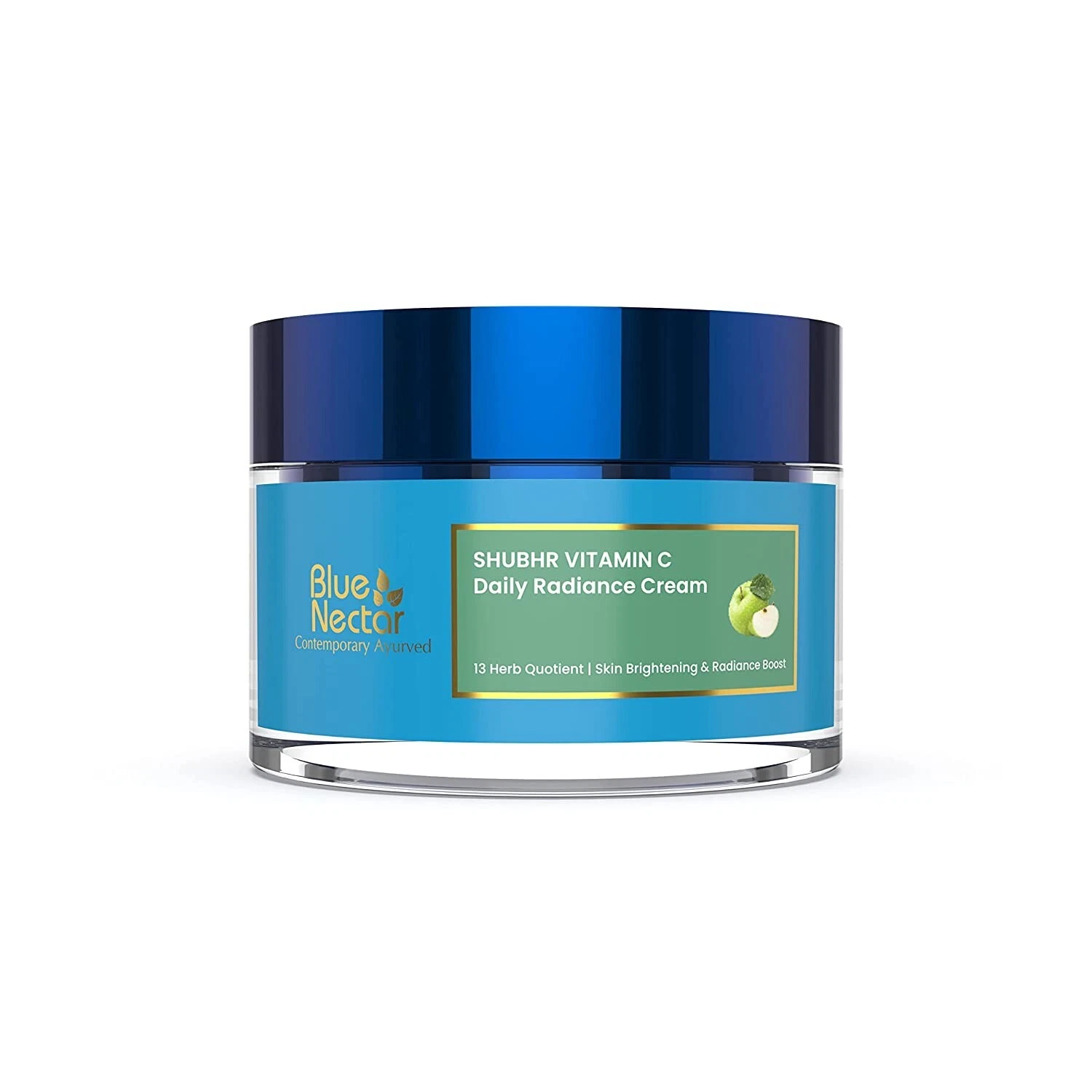 Blue Nectar Natural Vitamin C Face Cream for Glowing Skin (13 Herbs, 50g)