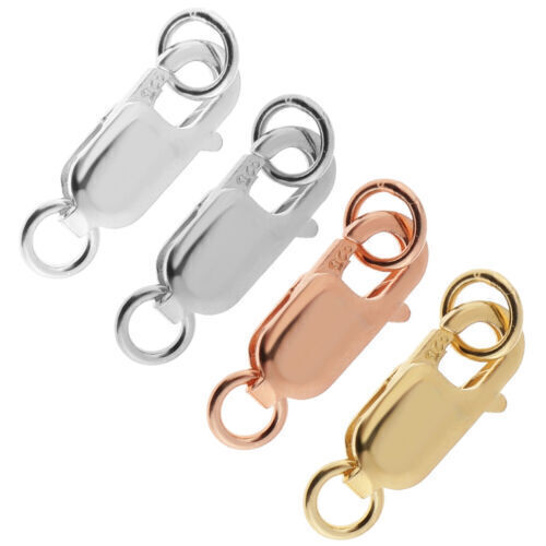 2Pc 925 Lobster Claw Clasp for Chain Jewelry Necklace Bracelet Connection Buckle - Picture 1 of 13