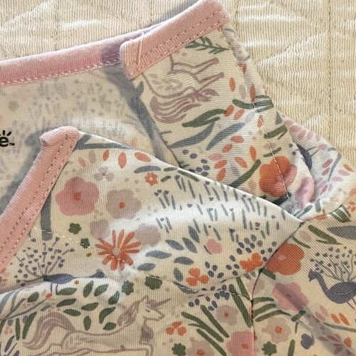 MAGNETIC ME Modal Pink Unicorn Peacock No Drama Long Sleeve Pajama Top size 7 - Picture 6 of 8