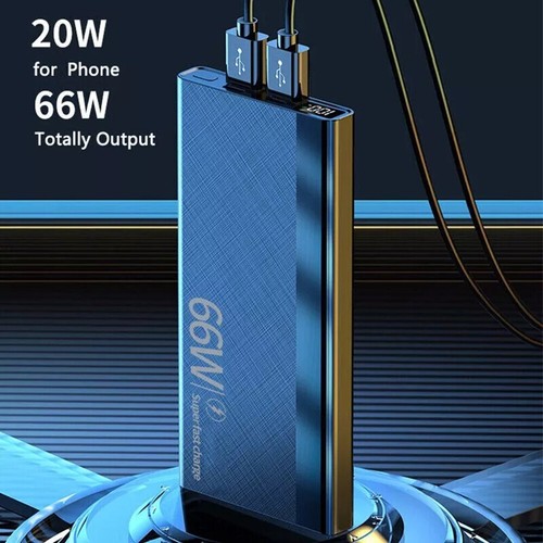 10000mAh Power Bank 66W PD USB-C Schnellladefunktion mit LED Anzeige Handyakkus - Zdjęcie 4 z 12