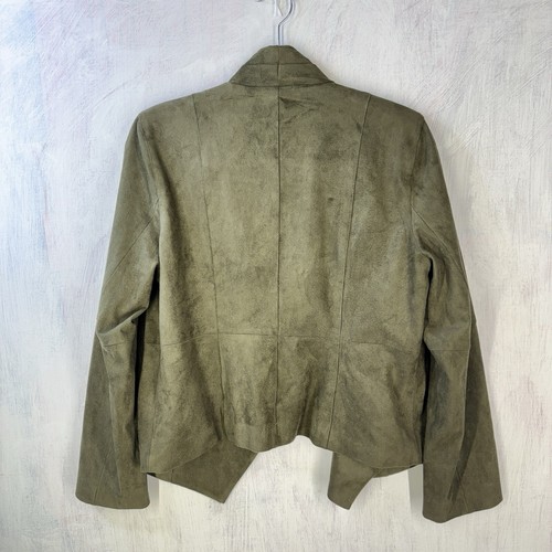 Marie Oliver Women’s Long Sleeve Open Front Suede Jacket Cardigan Size MEDIUM - Picture 9 of 13