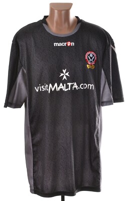 Sheffield United 2009/2010 AUSWÄRTS FUSSBALLTRIKOT MACRON GRÖSSE 3XL ERWACHSENE