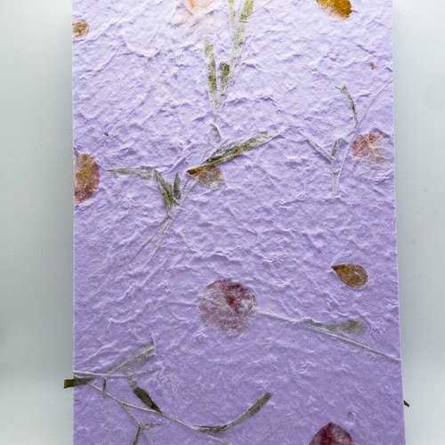 20x Mulberry Sheet Flowers of Pressed Purple Botanical Handmade Paper Book Craft - Bild 6 von 12