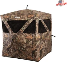 Mossy Oak Break-Up Country Hunting Hub Blind for Two - Lightweight Design
