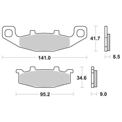 FRONT BRAKE PADS SBS 597HS