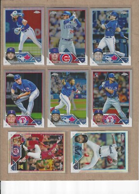 2023 Topps Chrome Baseball Base REFRACTORS  Complete Your Set -BUY 4 get 40% off