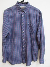 Ben Sherman Heritage Multicolor Plaid Long Sleeve Button-Up Shirt L Large
