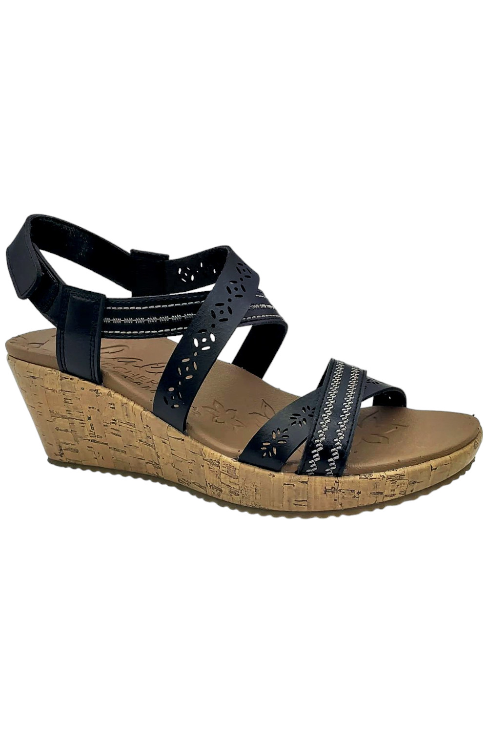 Skechers Beverlee Vegan Embroidered Wedges Delica… - image 1