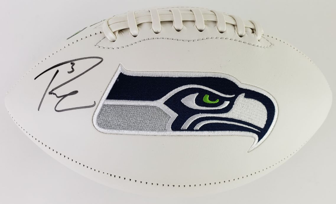 Russell Wilson Signed/Autographed Seattle Seahawks Logo Football (JSA COA)