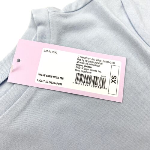 Wild Fable Womens Juniors Size XS Crew Neck Short Sleeve Crop T-Shirt Light Blue - Picture 4 of 8