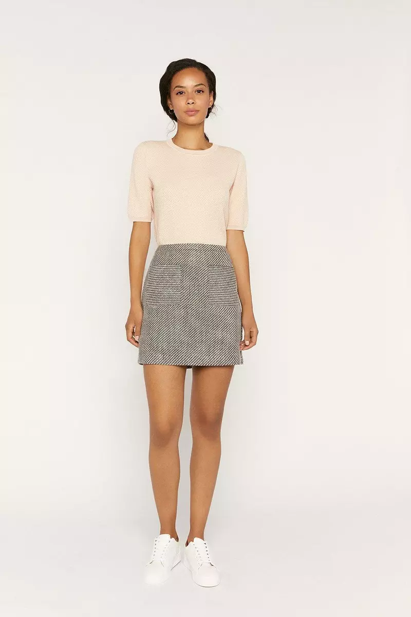 Oasis tweed mini skirt cheap