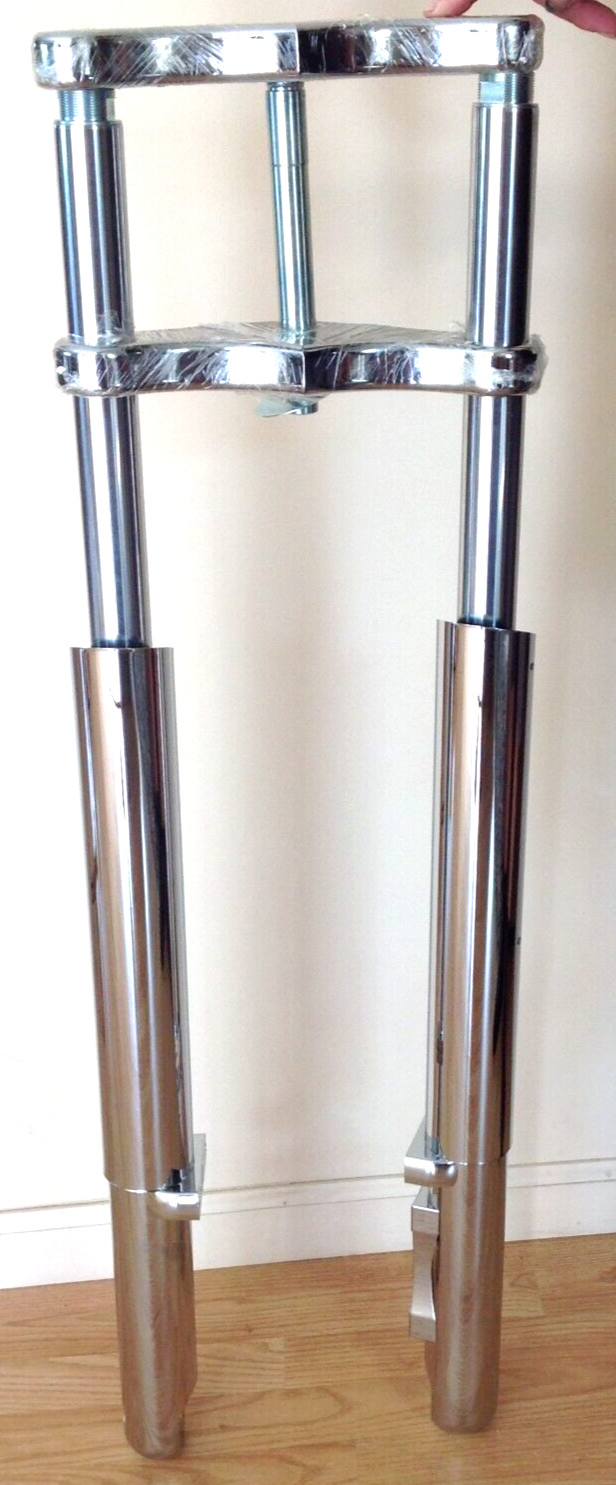 12 + over F Kodlin Front End Chrome Triple Tree Fork Legs 1984-99 Harley Chopper