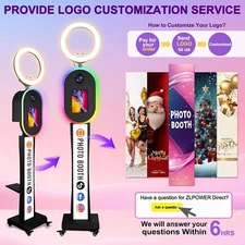 Photo Booth for iPad 10.2"-12.9"& Camera Dualuse Selfie Station Shell Stand