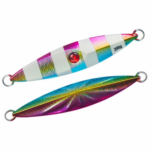 Slow Pitch Fishing Lure Vertical Lead Metal Jigs Jigging Bait Hook Tackle Glow - 第 4/13 張圖片