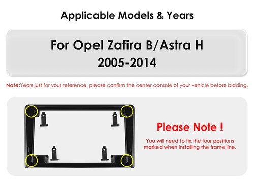 Autoradio per Opel Zafira B per Opel Astra H 2005-2014 CarPlay Auto Schermo GPS - Foto 13 di 30