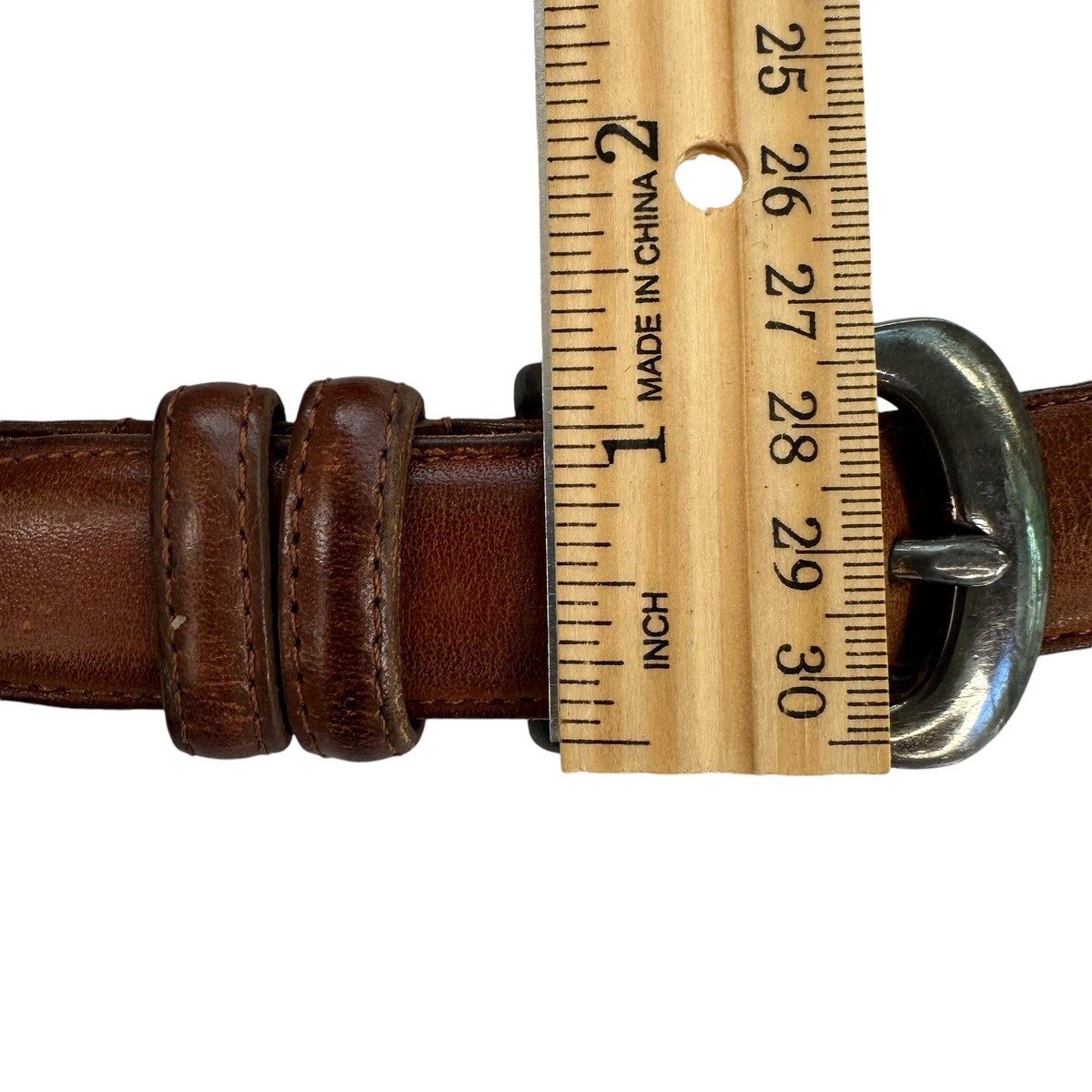 Vintage COACH Leather Belt Size 36 British Tan English