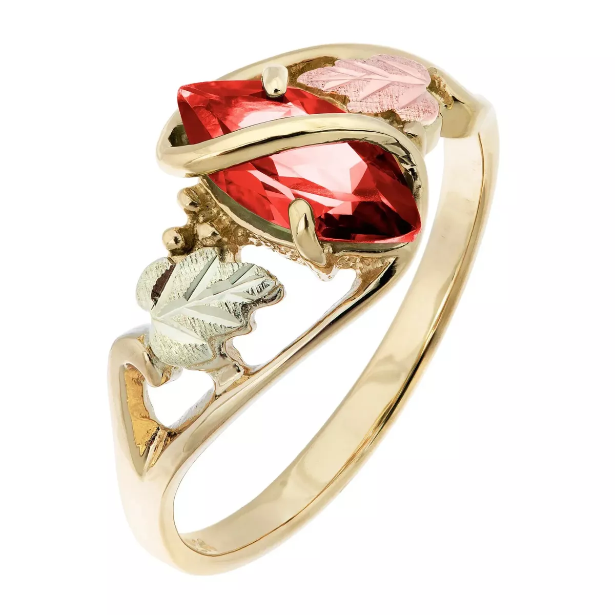 Black hills gold garnet ring deals