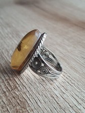 NATURAL OLD ANTIQUE BALTIC AMBER RING 8g Size 10,5