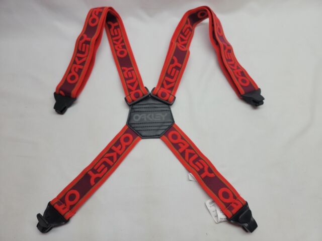 Oakley Factory Suspenders Poppy Red Snow Gear Pants Snowboard Ski #99336-4A5 PB10295 Oakley Factory Suspenders Poppy Red Snow Gear Pants Snowboard Ski #99336-4A5 PB10295