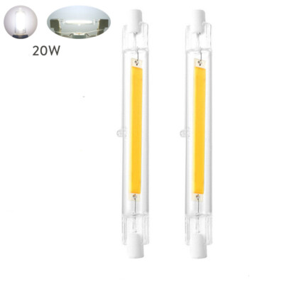 R7S COB Mini Glass Tube Replace Halogen Lamp 118mm Powerful Led Spot Light Bulb