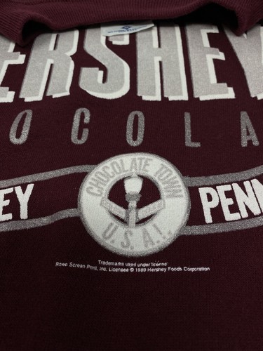 Vintage 1989 Hershey’s Chocolate Town Pennsylvania Sweatshirt USA Made Sz M - Picture 9 of 11