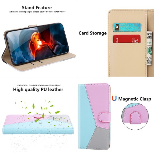 Wallet Card Slot Flip Stand Phone Case Cover For OnePlus 7 7T 8 Pro NORD N200 5G - Zdjęcie 9 z 16