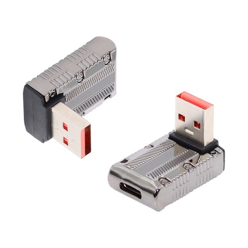 Cablecy 90 Degree Right Angled Slim Type Mecha Style USB 3.1 adapter Type-C USB - Picture 15 of 15