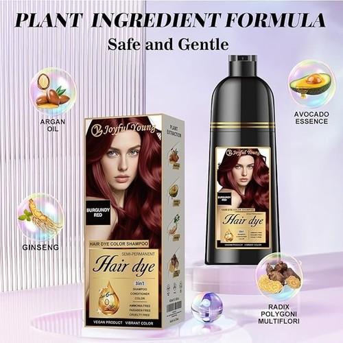 3 IN 1 All Natural Instant Hair Dye Shampoo With Argan Oil, more than 15 Colors! - Picture 123 of 135
