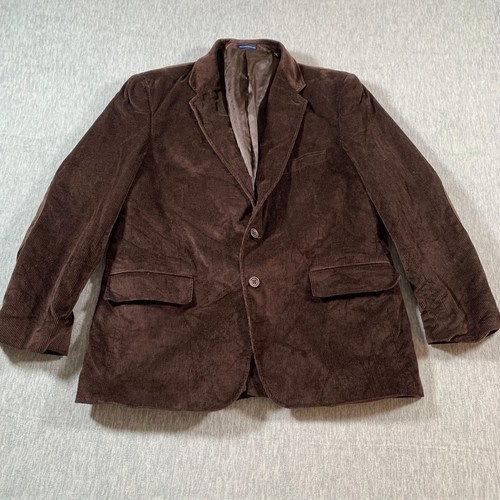 Stafford Corduroy Blazer 42S Brown Cotton Casual - 第 1/16 張圖片