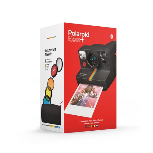 Polaroid NOW Plus Instant Film Camera w Color Film B and W Film and Storage Box - Imagen 5 de 12